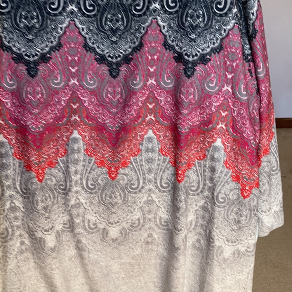 Ruby Rd top cozy vibes boho print pullover printed shirt casual size 2X - Picture 8 of 17